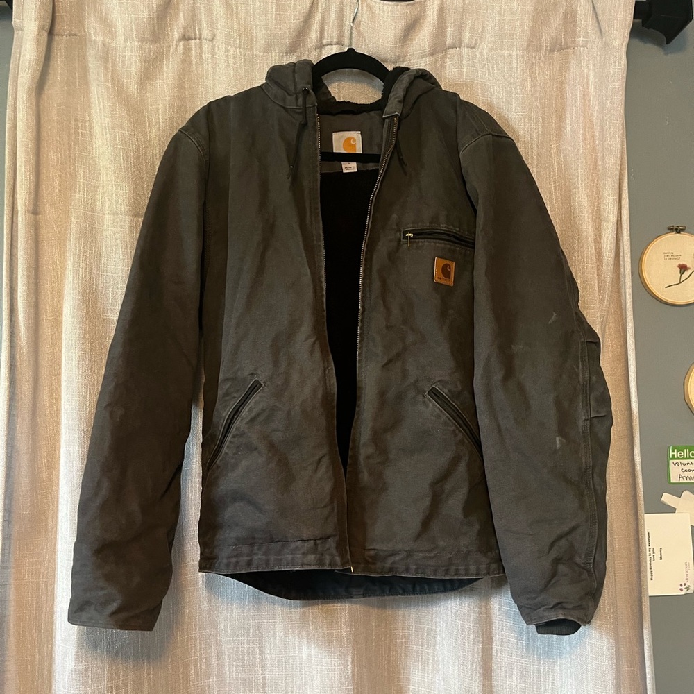 Carhartt Black Utility Jacket with Hood